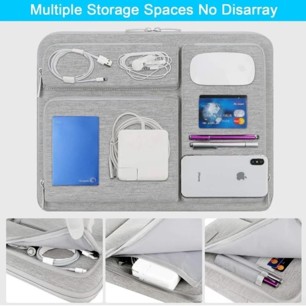 Protective Laptop Sleeve Case Gray Color
